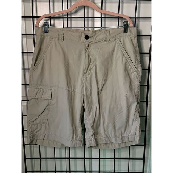 Columbia Battle Ridge II shorts size 36 tan khaki omni-shade - Picture 1 of 10